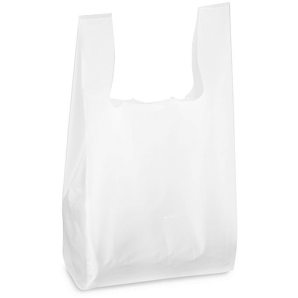 Plastic Bag White Large (11.5"x6.5"x22", 17lb/case approximately 550pcs) SKU p44