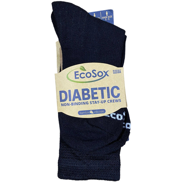 EcoSox Diabetic Crews Socks (Made in USA) SKU M188