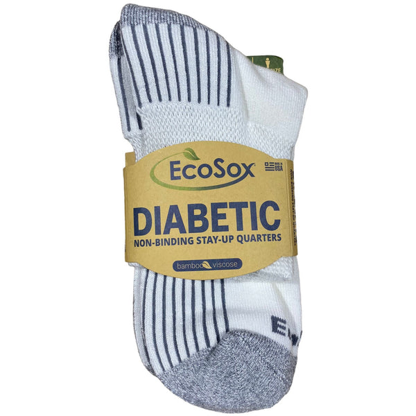 EcoSox Diabetic Quarters Socks (Made in USA) SKU M189