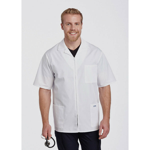 Short Sleeve Unisex Mobb Half length Lab coat white SKU M139